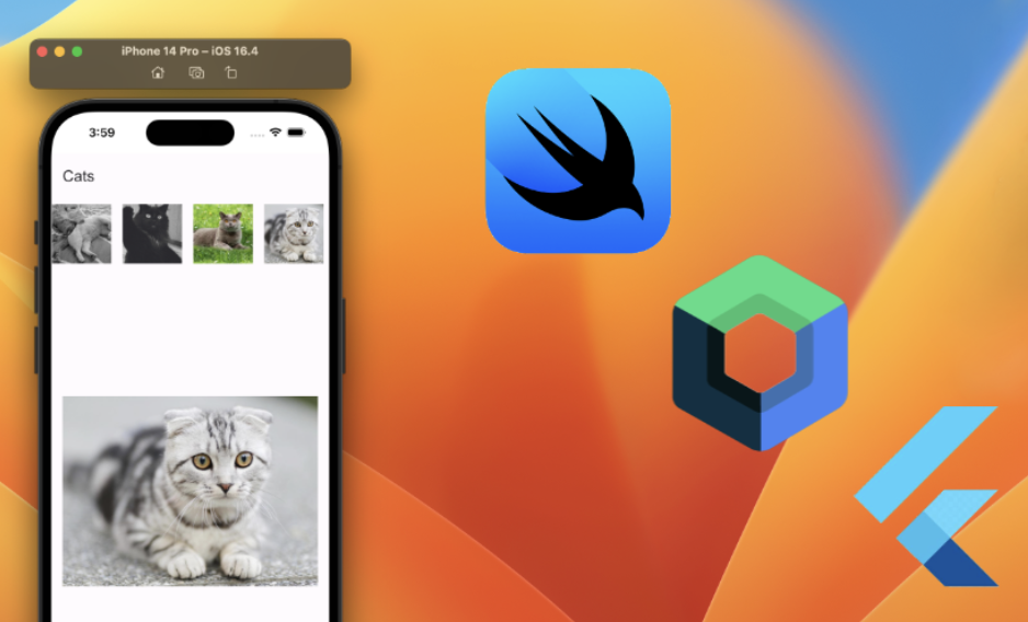 The default rendering engine for Flutter on iOS